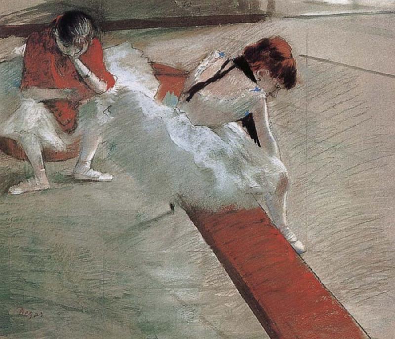 Edgar Degas Dancer have a break Spain oil painting art